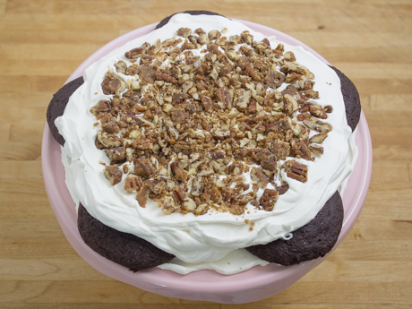 Chocolate Nectarine Icebox Cake with Ginger Pecans - Redpath Sugar